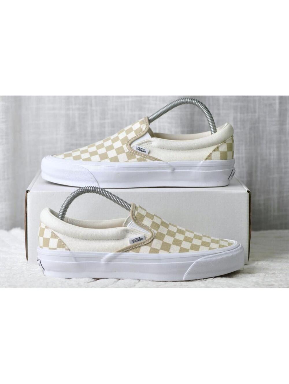 New! Size: 7.5 Men/9 Women | Vans Slip-On Reissue 98 LX Checkerboard Eucalyptus
